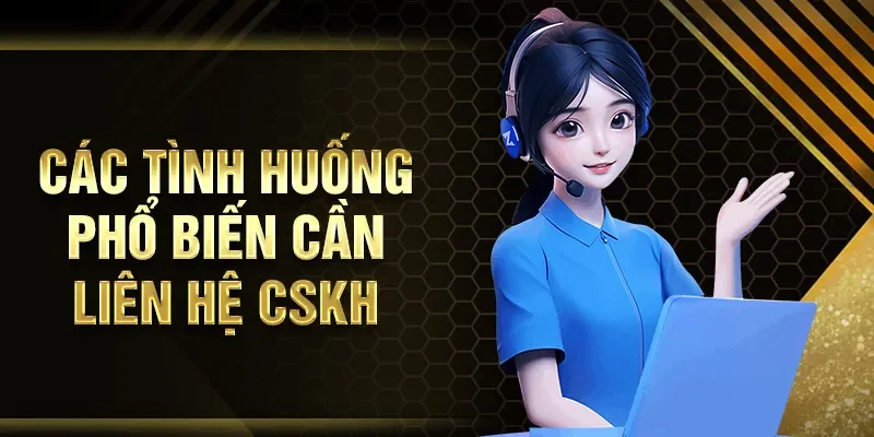 Các tình huống phổ biến cần liên hệ CSKH